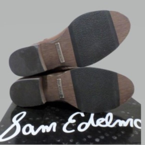 Sam Edelman 5M Brown Tall Boot with Ornate Button Detail - Picture 4 of 6